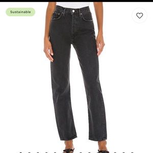 AGOLDE 90s Pinch Waist in Black Tea